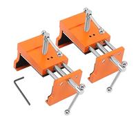 Pinces de serrage 2 pièces, griffes d'armoire en alliage d'aluminium pour l'installation du cadre de façade d'armoire, kit orange avec accessoires, pince de cadre de façade