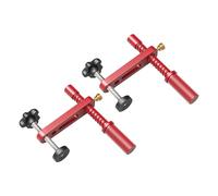 Pinces de serrage réglables pour établi, MFT, en alliage d'aluminium usiné CNC, 19 mm, pour le travail du bois, le perçage, la découpe, le ponçage, 2 pièces, rouge