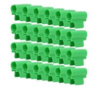 Pinces de serre à tête unique, 24 pièces, Clips de cerceau de Tunnel de couverture de rangée de tête unique, Clips de tige de filet d'ombrage de Film de hangar anti-insectes 19mm