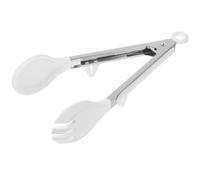 Pinces de Service Alimentaire Auto-bloquantes en Silicone Blanc Support