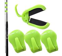 Pinces de support de canne | 4 pièces organisateur de rack portatif élastique | porte-cannes pour canne à bateau | pour plage et rivage et jetée et piscine et glace et eau salée et surf et rue