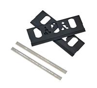 Pinces de support de conversion de lame de rabot + jeu de lames de rabot de 82 mm compatibles avec les raboteuses électriques portatives compatibles avec Stayer Makita,Bosch,DeWalt