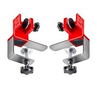 Pinces de tiroir - Kit de 2 outils de montage pour façade d'armoire - Fixation adaptative et réglable - Jauge de perçage pour raccords à onglet - Fixation de meubles, porte de cuisine