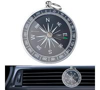Pinces de ventilation pour désodorisant de voiture - 4,5 x 4,5 x 5 cm, parfum de voiture, désodorisant de voiture, clip de ventilation pour véhicule, boussole en métal, désodorisant automobile
