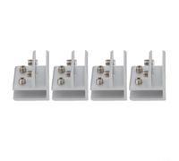 Pinces de verre robustes réglables pour 6 verres de 12 mm d'épaisseur recommandées pour balcons et vitrines (6-10 mm)