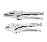 Pinces de verrouillage Set, Ground Mouth Straight Lock Pinces 2Pcs Set Clamp Locking Piers Tools