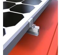 Pinces d'extrémité de panneau solaire revêtues de zinc-aluminium-magnésium avec écrous coniques pour canaux de entretoise en acier de 3,0 à 4,1 cm, épaisseur de panneau de 3 à 4,1 cm, Pac