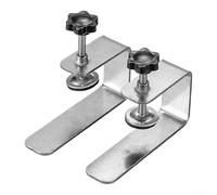 Pinces d'installation avant de tiroir, pince de fixation réglable pour tiroir de bureau, pince d'installation de panneau avec clips réglables (2 feuilles de fer)