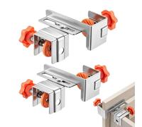 Pinces d'installation de tiroir | 2 pinces de fixation pour armoires, gabarit de montage réglable en acier inoxydable pour cuisine, menuiserie, atelier de positionnement