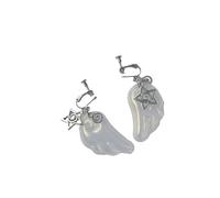 Pinces d'oreilles élégantes et confortables en forme d'aile d'ange pour femme, bijoux élégants et légers, cadeau à porter au quotidien, bijoux en forme d'ailes d'ange, taille unique, Comme décrit