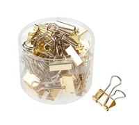 Pinces double clip VBS, 19 mm, 40 pc. Or