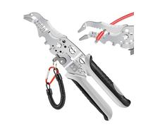 Pinces électriques coupe-câble | Pinces coupantes à f | Pinces électriques multifonctions pour dénuder les fils | Outils électriques en acier au chrome vanadium pour les projets de maison et de cons