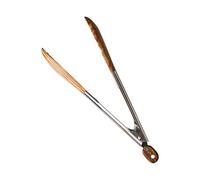 Pinces en bois, pinces de cuisine, pinces pour barbecue, pinces à salade en acier inoxydable en bois d' pour servir des aliments, griller, cuisiner, faire des barbecues et des salades