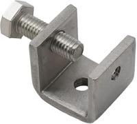 Pinces en C en acier inoxydable, Pince en C en acier inoxydable, 1/2/4 pièces, pince en C for tuyau en acier, pince carrée, verrouillage par traction, support fixe réglable, attaches matérielles(1Pcs)