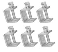 Pinces en C Robustes en Acier Inoxydable, 6 Pièces Ensemble Mini Serre Joint en c Réglables de 0 à 25 mm,Pinces et Tendeurs pour Travail du Bois, Fabrication de Meubles, Bricolage
