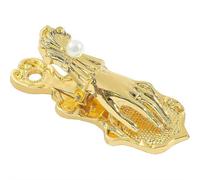 Pinces en métal en forme de main pour femme - Pinces à papier vintage dorées pour journal indésirable, rangement de documents, fermeture de sacs de café et accessoires de lecture (Style N)