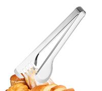 Pinces en métal pour la cuisson, pinces à spaghetti, longues pinces de cuisine pour la cuisine, pinces de service, conception dentée unique, gadgets de cuisine multifonctionnels pour la cuisson des ba