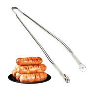 Pinces en Métal - Ustensile Pince Résistant à la Chaleur | Pinces de Saisie Résistantes à la Chaleur pour Barbecue et Saucisses | pour Cuisine Maison, Grillade, Barbecue Légumes Bacon Viande Steak