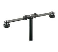 Pinces et accessoires divers K&M 23510-300-55 PIED DE MICROPHONE NOIR BARRE DE SUPPORT POUR 2 MICROS G