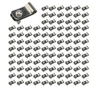 Pinces for clôture métallique, 200 pièces, en aluminium, for fils soudés de calibre 12 à 16 sur clôtures bois, métal ou vinyle Pour ClôTure En Bois