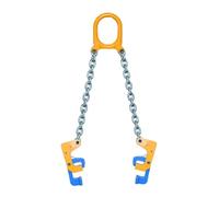 pinces levage Équipement de manutention de tambours de levage de tambour à double chaîne avec chaîne de levage et crochet élargi, for chariot élévateur à grue élévatrice