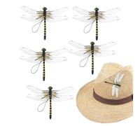 Pinces Libellules Réalistes - Décoration Avec Clip, Dispositifs Anti-mouches Pour Dissuader Les Parasites, Accent De Jardin Ailé, Clip Décoratif Avec Un Design Visuel Vif, Kit De Protection