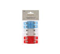 Pinces Magiques Bleu/Blanc/Rouge 32*18mm Blisterx1 (Boite De 5)