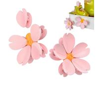 Pinces magnétiques pour sachets en forme de fleur de cerisier - 2 fleurs - 10 clips - Aimants décoratifs pour réfrigérateur - Pour collations, pain et aliments pour animaux domestiques - Cadeau