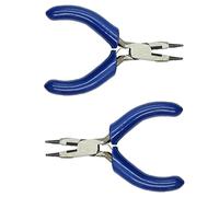 Pinces miniatures à pointe fine de 3 pouces, 2 pièces, ensemble d ' outils de fabrication en acier à haute teneur en carbone pour la fabrication de bijoux et la construction de modèles, ensemble de