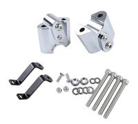 Pinces Montage Guidon Pour BMW R18 100 R 18 2020 - 2024 Élévateur Guidon Moto Adaptateurs De Rehaussement Support Barre De Poignée Décalé(Chrome)