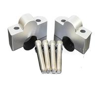 Pinces Montage Guidon Pour KAWASAKI Pour Vulcan 650 VN 2019 2020-2024 Kit D'adaptateur De Rehausseur Guidon Déplace L'élévation La Hauteur Barre Moto Pince rehaussement(Silver)