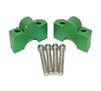 Pinces Montage Guidon Pour KAWASAKI Pour Vulcan 650 VN 2019 2020-2024 Kit D'adaptateur De Rehausseur Guidon Déplace L'élévation La Hauteur Barre Moto Pince rehaussement(Green)