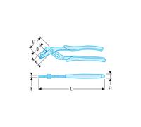 Pinces multiprise grande capacité - Par 10 - FACOM - 180
