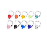 Pinces Nez Pour Ordinateur De Natation / Silicone Multicolore Lot De 10