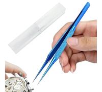 Pinces pointues - Pinces à pointe fine - Non magnétiques - Avec boîte de rangement - Outil de réparation de téléphone portable en de titane