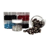 Pinces porte-échantillons métallographiques - Dispositifs de fixation d'échantillons de laboratoire durables en plastique et métal for l'analyse métallurgique |(Black,100pcs)