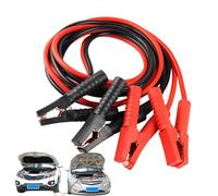Pinces pour batterie avec câbles, terminal d'isolation, câble de démarrage de voiture avec poignée antidérapante - Pour camion, SUV, tondeuse, chariot de golf, tracteur, véhicule commercial
