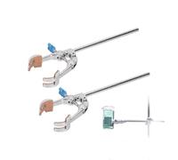 Pinces pour bécher de laboratoire Pince de laboratoire 2 pièces avec conception de doigt à 4 broches pour support de bécher de laboratoire Clips universels galvanisés en alliage