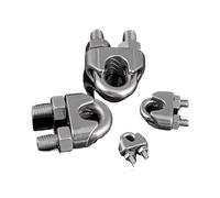 Pinces pour câbles métalliques, Serre-câble for câble métallique M2-M8, en acier inoxydable 304, Type U, 2/5/10 pièces(M8-2pcs)
