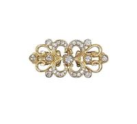 Pinces Pour ChâLe Et Cardigan 3 pièces rétro pull tourbillon Clip Cape Clips Blouse chemise revers col Cardigan mode femmes filles brillant cristal broche pour Chemise(Style 3 golden)