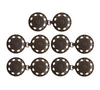 Pinces Pour ChâLe Et Cardigan 5 paires Vintage tourbillon boucle Cape fermoir attaches bouton coudre sur crochet et oeil broche pince pour Chemise(TypeC Antique Bronze)