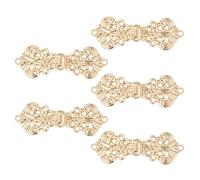 Pinces Pour ChâLe Et Cardigan 5 paires Vintage tourbillon boucle Cape fermoir attaches bouton coudre sur crochet et oeil broche pince pour Chemise(Type A Gold)