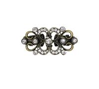 Pinces Pour ChâLe Et Cardigan Broche à fleurs rétro, 2 pièces, Clip en cristal strass, boucle for femme, robe de soirée, Cardigan, écharpe, pull, décoration, bijoux cadeau pour Chemise(9)