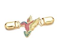 Pinces Pour ChâLe Et Cardigan Lot de 3 broches for cardigan, col, pull, châle, chemise, robe, hibou, paon, libellule, colibri, papillon DéCorer(Color 6)