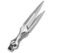 Pinces pour Charbons à Chicha Narguilé - Kitosun Pinces à charbon épaisses en métal inoxydable Durables Accessoires pour Barbecue et Cuisine - 22,4 cm de long - Pratique et facile à nettoyer (chrome)