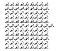 Pinces pour chat, clips creux en forme de chaton, 100 pièces de pinces en fil métallique durables à serrage solide avec un design mignon pour les fournitures scolaires et (Noire)