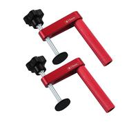 Pinces pour chien en aluminium avec trous de 19/20 mm pour le travail du bois - Maintien sûr des tables - Libération rapide de fixation du bois