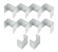 Pinces pour clôtures | Fixation pour tubes carrés - Soutien-gorge multidirectionnel pour clôtures de jardin menuiserie agricole et fermes
