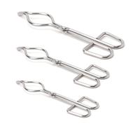 Pinces pour creusets Pince à creuset professionnelle en acier inoxydable, support de pince fusion graphite(30CM)