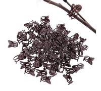 Pinces pour de soutien | 100 pièces de support d'orchidée de jardin | Clips à vigne de serre de serre - Pour les jardiniers de pots de vigne de serre d'intérieur en plein air offrent une